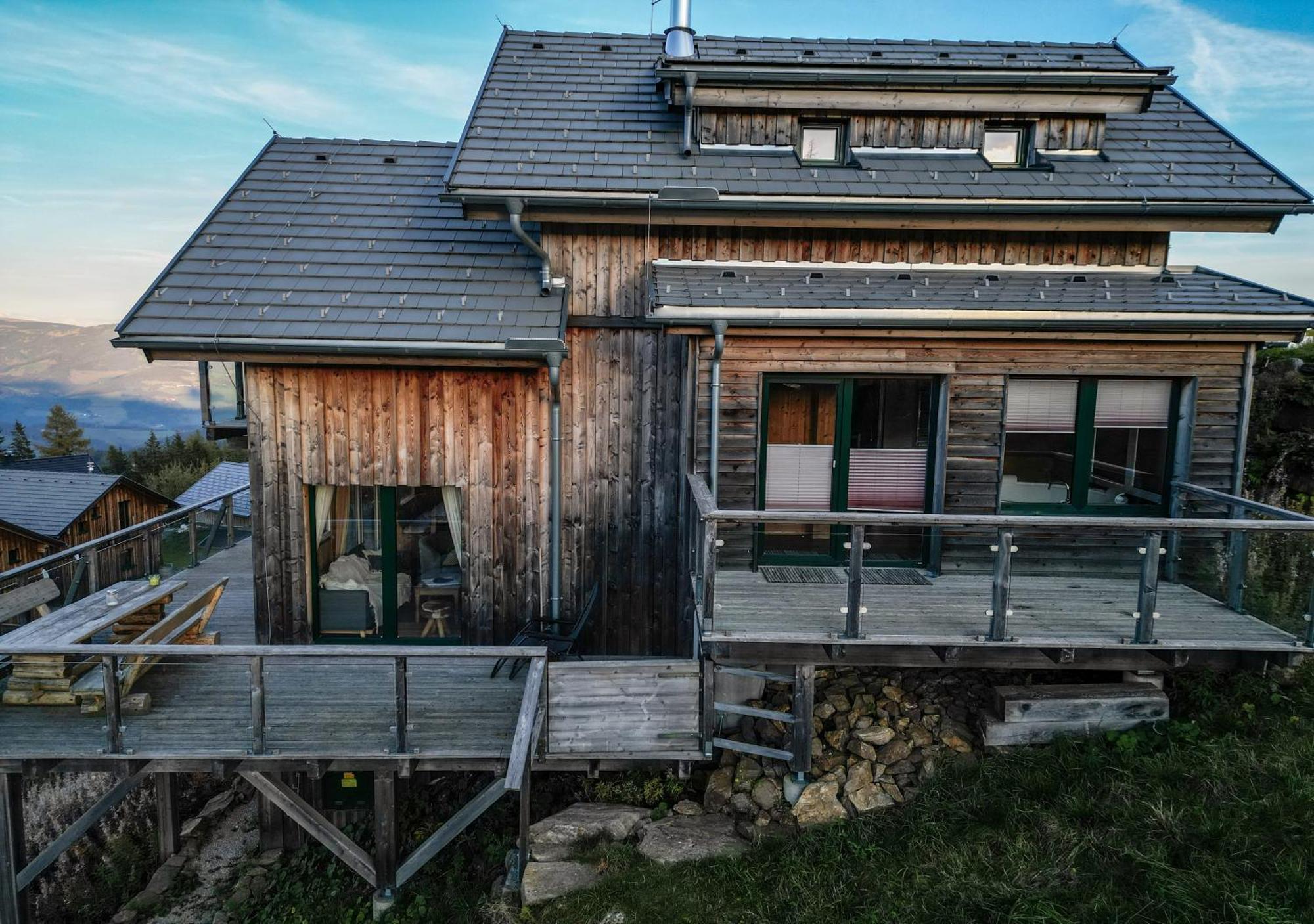 1A Chalet "Wolke" Wandern, Grillen, Wellness Im Traumhaus 볼프스베르크 외부 사진